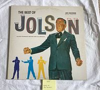 Front sleeve of "The Best of Jolson" double LP