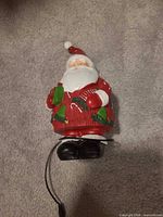 Full view of Santa speaker lying flat