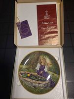 Plate in original box with certificate and tag visible
