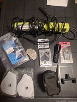 All items laid out on surface