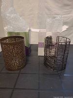 Both metal wraps with boxes and bubble wrap