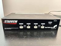 Front view showing StarView branding, model SV431, push-buttons and LEDs