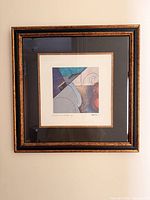 First abstract print in frame