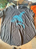 Front view of Haida Gwaii graphic t-shirt laid flat