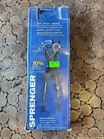 Front of Sprenger retail box showing revolving punch plier and product information