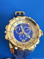 Front view of Invicta Reserve Venom watch showing dial, bezel, and case