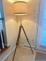 Lamp lit showing overall appearance and shade