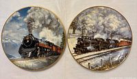 Front view of both train plates
