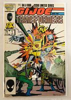 Front view of bagged Marvel G.I. Joe and the Transformers Issue 1 comic
