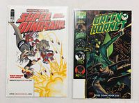 Both bagged Free Comic Book Day issue #1 comics side by side