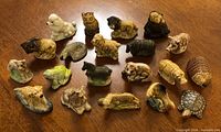 Group of 20 Wade Whimsies animal figurines