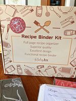 Retail box labelled Recipe Binder Kit
