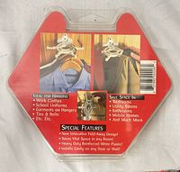 Back of TidiHanger packaging showing features and usage photos