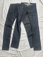 Two pairs dark wash Habitual jeans laid flat