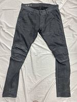 Full front view of gray G-Star jeans