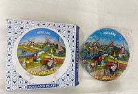 Plate in box and plate wrapped