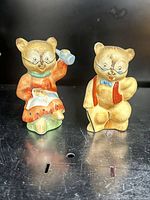 Full view of both bear shakers front on