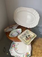 Group shot of all five porcelain pieces