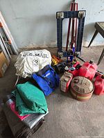 Group shot of entire lot on garage floor