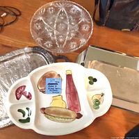 overview of all four serveware pieces on table