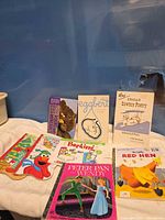 All seven books laid out on table