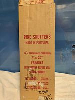 Cardboard box front showing product details