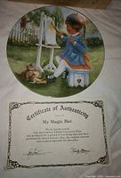 Front view of plate and COA