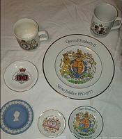 Overall group of seven commemorative pieces