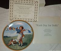 Front of plate with COA and insert visible