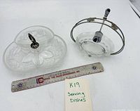 Both serving dishes with ruler for scale