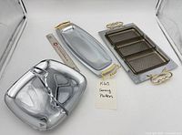 All three serving pieces arranged for overview