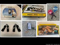 Collage showing all six items together