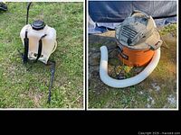 Both items side by side outdoors