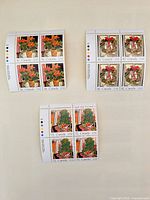 Overview of three stamp panes 36¢, 42¢, 72¢