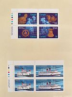 Both stamp panes on sheet showing full layout and colours