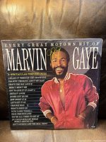 Front jacket with title and Marvin Gaye image, shrink wrap visible
