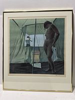 Framed Alex Colville photolithograph "June Noon" front view