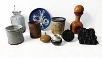 Group shot of all eleven decorative objects