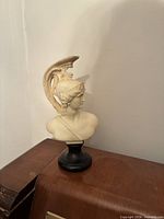 Front view of Ares bust on pedestal