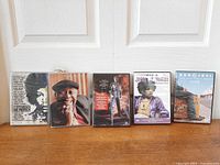 Front view of all five DVD cases