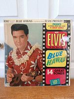 Front sleeve of Elvis Presley Blue Hawaii mono LP showing album art and catalog number RD-27238