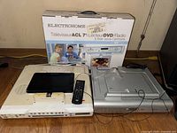 Boxed Electrohome unit, loose Electrohome unit with remote, Venturer unit