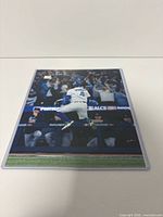 Front view of 8x10 George Springer postseason photo in protective sleeve