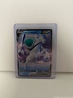 Front view of Ice Rider Calyrex V card inside sleeve