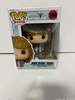 Front view of boxed Funko Pop! Rocks Jon Bon Jovi #396