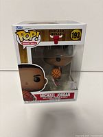 Front view of boxed Funko Pop! Michael Jordan #193 figure