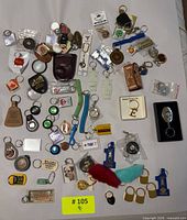 Overhead view of entire assortment showing variety and count