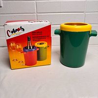 Wine cooler beside original box