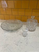 All three crystal pieces side by side