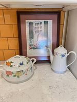 All three items together showing relation and scale